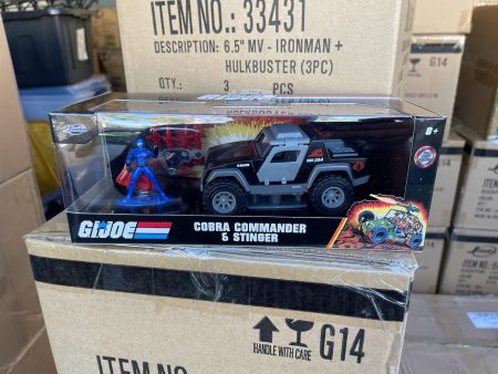 Jada Diecast Metal Hollywood Rides 1:32 GI Joe Cobra Commander Stinger Sale