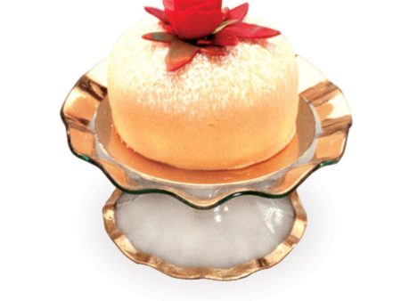 Ruffle Gold Petit Four Stand Supply