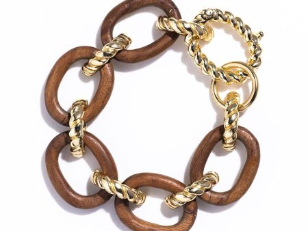 Earth Goddess Teak Link Bracelet Discount