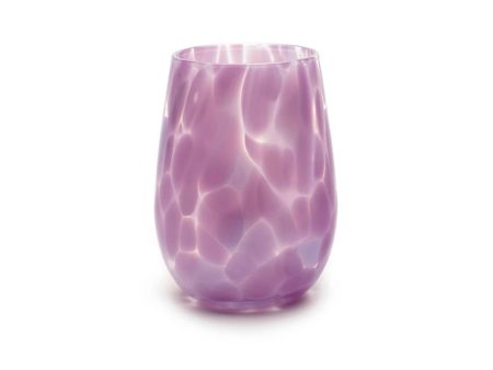 Saban Glass Stemless Fritsy Wine - Opal Violet Supply