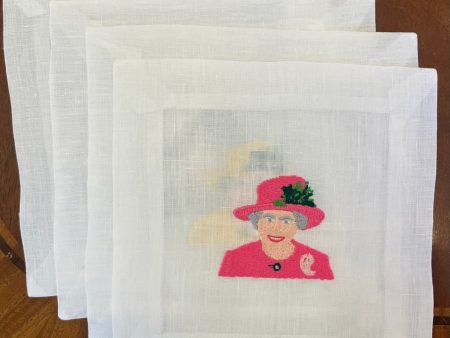 Colorful Queen Elizabeth Cocktail Napkins Supply