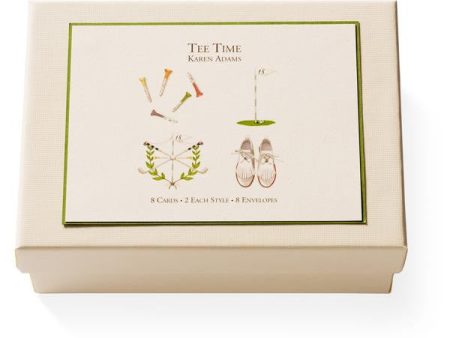 Tee Time Note Card Box Discount