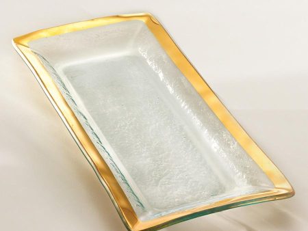 Roman Antique Gold Appetizer Tray Online now