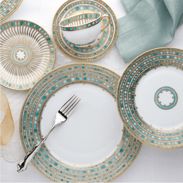 Syracuse Turquoise Bread & Butter Plate Sale