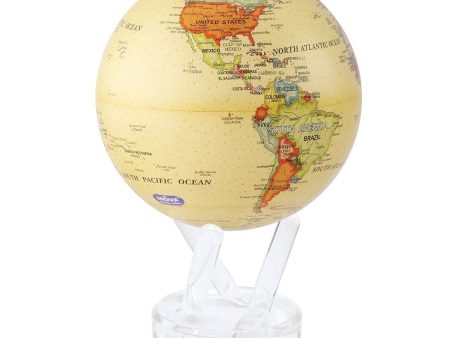 Political Map Yellow Rotating Mova Globe Online Hot Sale