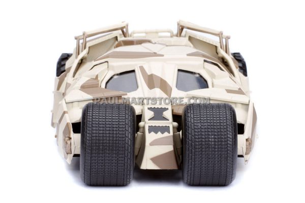 Jada Diecast Metal 1:24 Scale Batman Vehicle Batmobile Dark Knight CAMO Tumbler For Discount