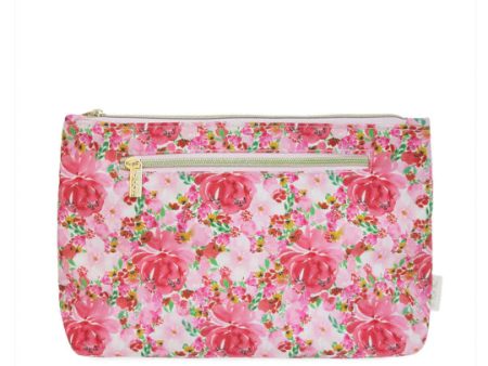 Large Cosmetic Bag Flourish Pink Online Sale