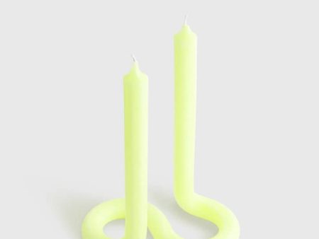 Twist Yellow Candle For Sale