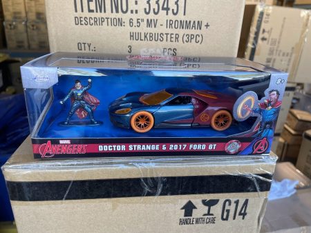 Jada Diecast Metal Hollywood Rides 1:32 Dr Strange 2017 Ford GT Supply