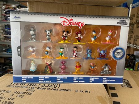 2022 Jada Nano Disney Series 18 Pk Mickey Minnie Stitch Duck Pooh Supply