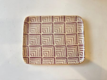 Tidbit Tray in Deco Bordeaux on Sale