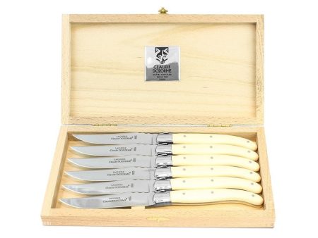 Berlingot Natural Steak Knives - Set of 6 Discount