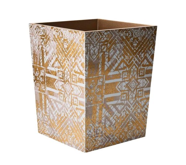 Distressed Waste Basket Hot on Sale