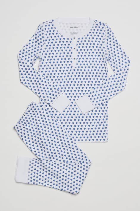 Kids Blue Heart Pajamas For Discount