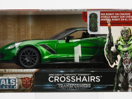 Jada Diecast Metal 1:24 Scale Transformers Movie Last Knight Crosshairs Hot on Sale