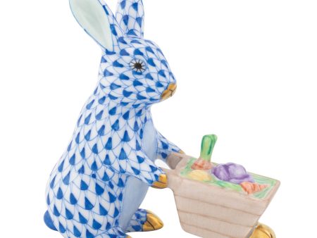 Wheelbarrow Bunny -Blue Online