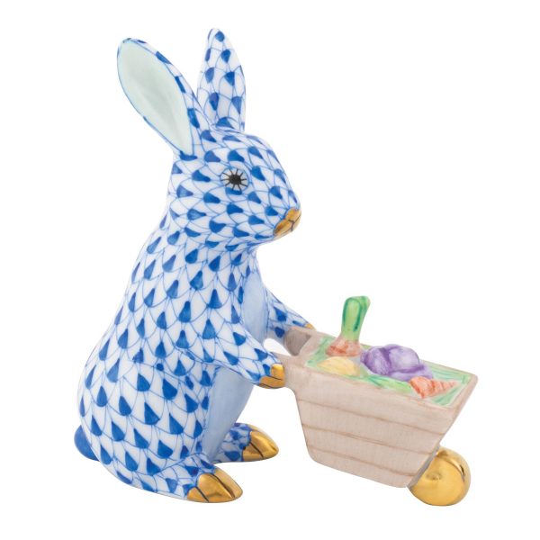 Wheelbarrow Bunny -Blue Online