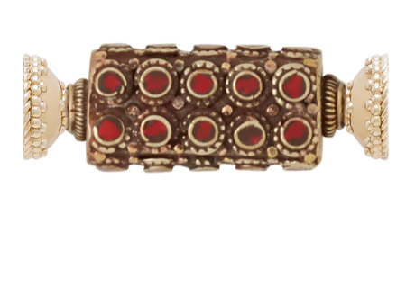 Tibetan Treasure Coral Rectangular Tube Centerpiece Online Hot Sale