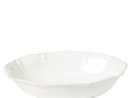 Berry & Thread Whitewash 12  Oval Serving Bowl For Cheap