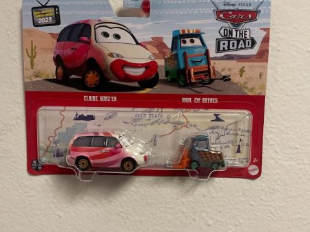 2023 Disney Cars 2 packs DXV99 T Case CLAIRE GUNZ ER HAUL EM HAYNES For Sale