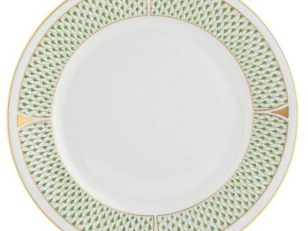 Art Deco Green Dinner Plate Online Sale