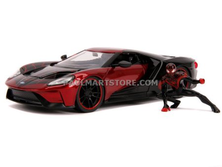 Jada Diecast Metal Hollywood Rides 1:24 2017 FORD GT W  MILES MORALES For Sale