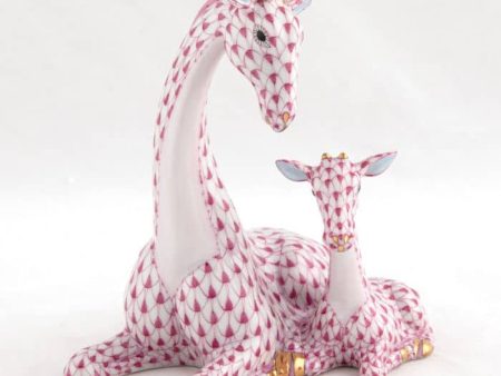 Pink Mother and Baby Giraffe Discount