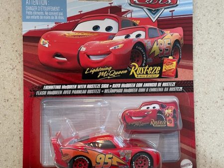 Disney Cars DXV29 CD- LIGHTNING MCQUEEN RUSTEZE SIGN Online Sale