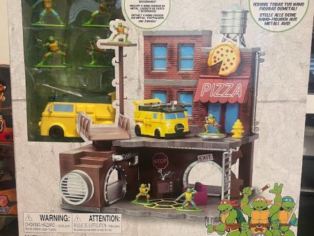 2023 Jada Diecast TMNT Teenage Mutant Ninja Turtles Nano Turtle Lair Fashion