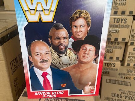 WWE Retro Bundle 4 pack- Mean Gene Mr T Bob Orton Roddy Pipper For Sale