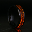 Tiger s Eye Glowstone Ring on Black Ceramic Online Hot Sale