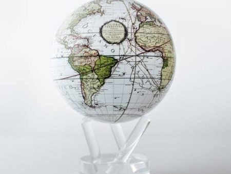 White Terrestrial Rotating Mova Globe For Sale