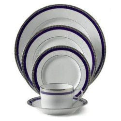 Symphonie Blue & Platinum Salad Plate on Sale