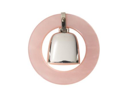 Teething Ring Rattle - Pink Online Hot Sale