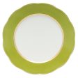 Silk Ribbon Olive Service Plate on Sale