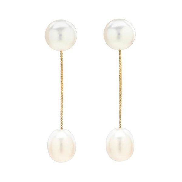 Two Pearl Drops Fashion