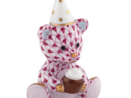 Birthday Bear in Raspberry Sale