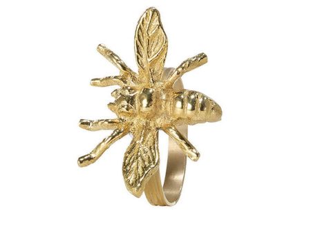 Gold Bee Napkin Rings Discount