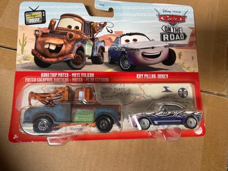 2022 Disney Cars 2 packs Road Trip Mater Kay Pillar-Durey Cheap