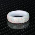 Pearl White Opal Dust Glowstone Ring For Discount