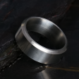 8mm Beveled Titanium Ring on Sale