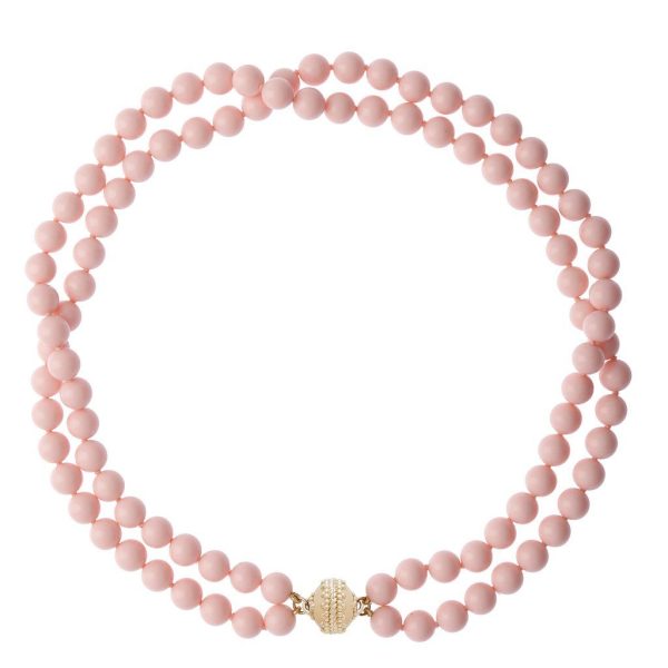 Victoire 8mm Pink Necklace Online Hot Sale