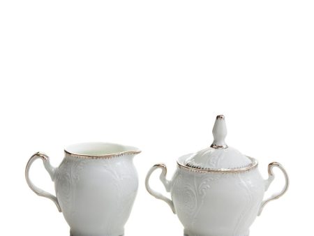 Simply Anna Gold Sugar And Creamer Set Online now