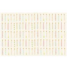 Birthday Candles Placemat Supply