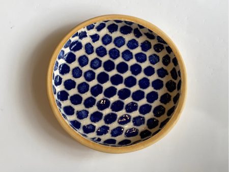 Cobalt Dot Wine Coaster Hot on Sale