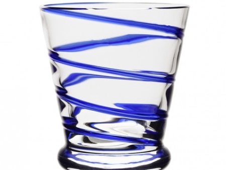 Bella Blue Old Fashioned Tumbler For Sale