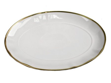 Simply Elegant Gold Oval Platter Online Sale