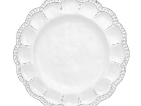 Bella Bianca Beaded Salad Plate Supply