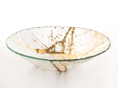 Jaxson Large Serving Bowl, Gold Cheap