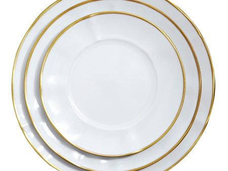 Simply Elegant Gold Salad Plate Fashion